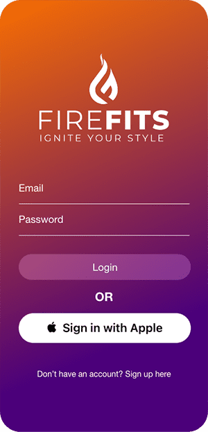 FireFits - Login